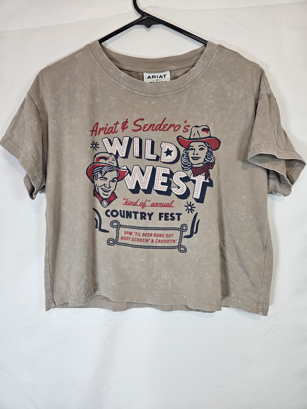 Ariat Wild West Country Fest Graphic Tee - Taupe